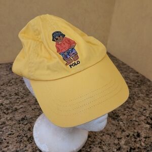 Polo By Ralph Lauren Yellow Polo Bear Cap